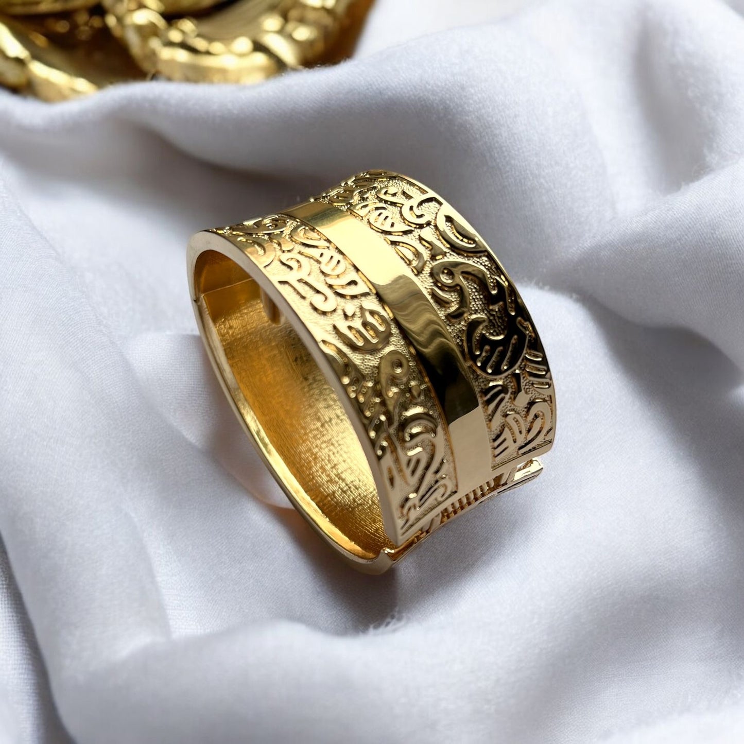 Royal Gold Embossed Cuff