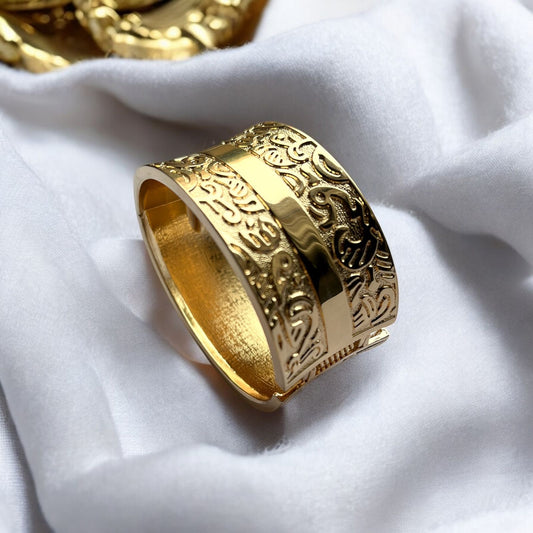 Royal Gold Embossed Cuff