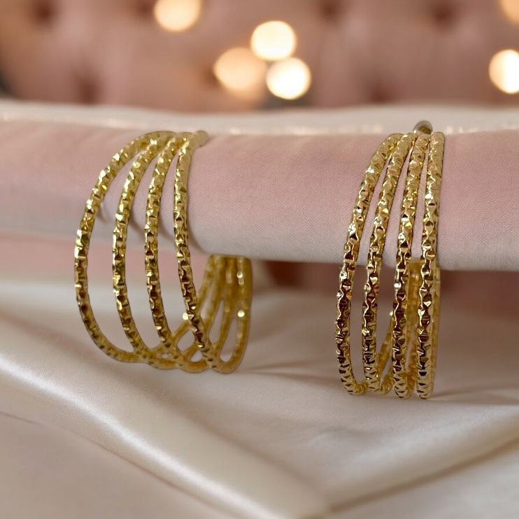 Glittering Hoops